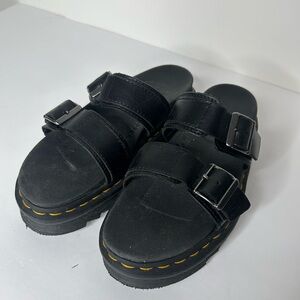 Dr Martens Black Myles Platform Sandals 5 36 Womens